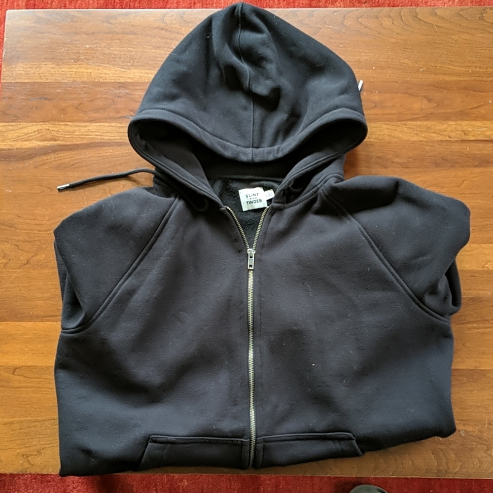 Flint and Tinder 10-Year Hoodie - Large - Black